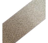 Berisfords Glitter Satin Ribbon 15mm Wide White (3 Metres)