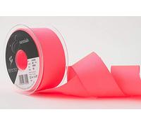 Berisfords Grosgrain Ribbon, Flo Pink, 40 mm, 40mm