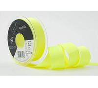 Berisfords Grosgrain Ribbon, Flo Yellow, 25 mm