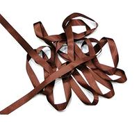 Berisfords Hot Chocolate Brown 5mm Double Sided Satin Ribbon 100% Polyester Yarn (1 Meter)