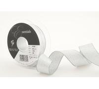 Berisfords Lame Fabric, Silver, 10.2 x 1.5 x 10.2 cm