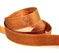 Berisfords Metallic Lame Ribbon 40mm wide Copper - per metre