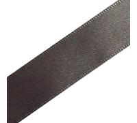 Berisfords Newlife Recycled Satin Ribbon 10mm Wide 3 Metre Length (Dark Grey)