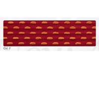 Berisfords Parallel Stitch Ribbon, Deep Red/Tangerine, 25mm