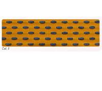 Berisfords Parallel Stitch Ribbon, Marigold/Mizu Blue, 25mm