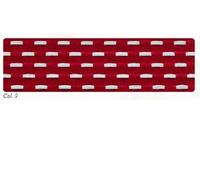 Berisfords Parallel stitch Ribbon, Polyester, Scarlet/Bianco, 25mm