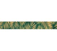 Berisfords Polyester Ribbon, Honey Gold/Emerald, 25mm x 20m