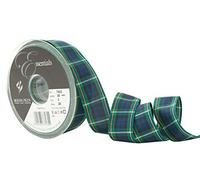 Berisfords Polyester Tartan Ribbon, Campbell, 25 mm