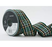 Berisfords Polyester Tartan Ribbon, Irish National, 40 mm