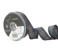 Berisfords Polyester Tartan Ribbon, Macdonald, 25 mm