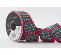 Berisfords Polyester Tartan Ribbon, Royal Stewart, 40 mm