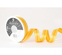 Berisfords Reversible Stripe Satin Ribbon Sunflower/Marigold 16mm
