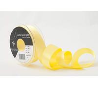 Berisfords Ribbon, Black, 20m, Lemon