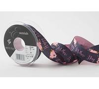 Berisfords Ribbon, Black, 25mm x 20m roll