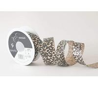 Berisfords Ribbon, Gold/Black, 25mm