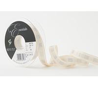 Berisfords Ribbon, Ivory/Silver, 15 mm