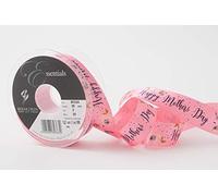 Berisfords Ribbon, Pink, 25mm x 20m roll