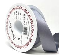 Berisfords Ribbon, Polyester, Grey, 20m x 25mm