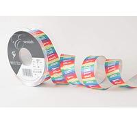 Berisfords Ribbon, Polyester, Multi-Colour, 25mm