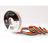 Berisfords Ribbon, Polyester, Rainbow, 10MM