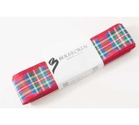 Berisfords Ribbon, Polyester, Royal Stewart, 25mm x 5m