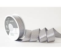 Berisfords Ribbon Reel, Slate/Gold, One Size