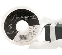 Berisfords Ribbon, White, 15 mm