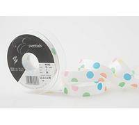 Berisfords Ribbon, White, 15mm x 25m roll