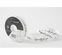 Berisfords Ribbon, White, 16mm x 20m Roll