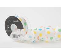 Berisfords Ribbon, White, 25mm x 25m roll