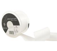 Berisfords Ribbon, White, 50 mm