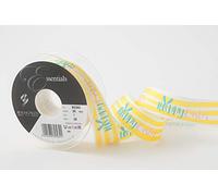 Berisfords Ribbon, Yellow, 25mm x 25m roll