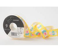 Berisfords Ribbon, Yellow, 25mm x 25m roll