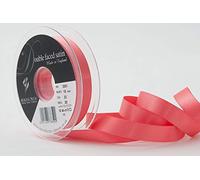 Berisfords Satin Ribbon, Coral, 15 mm,Packaging design may vary