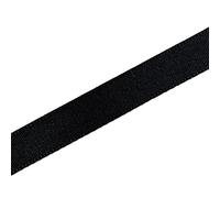 Berisfords Seam Binding Polyester Ribbon Tape 25mm Wide (Black, 1 M)
