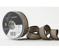 Berisfords Shine Ribbon, Black, 25 mm