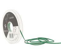 Berisfords Silver Edge Satin Ribbon, Hunter Green, 3 mm