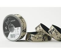 Berisfords Stags Ribbon, Cloudy Green, 25 mm