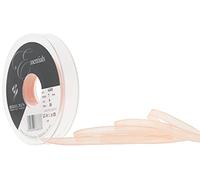 Berisfords Super Sheer Ribbon, Apricot, 7 mm Width, 25 metre Length