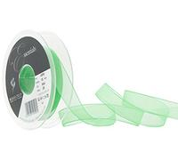 Berisfords Super Sheer Ribbon, Green : Meadow, 15 mm Width, 25 metre Length