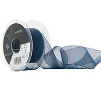 Berisfords Super Sheer Ribbon, Navy, 40 mm Width, 25 metre Length