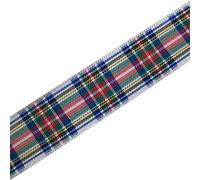 Berisfords Tartan Plaid Polyester Satin Ribbon 40mm Wide (Dress Stewart, 2 M)