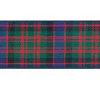 Berisfords Tartan Ribbon - 17 Traditional Designs for Home, Gifts, Fashion and Crafts - Macdonald Tartan - 7mm Wide x 1 Metre