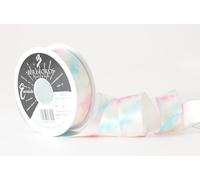 Berisfords Tie Dye Patterned Satin Ribbon 25mm