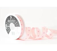 Berisfords Twinkle Star Grosgrain Ribbon 16mm Pink