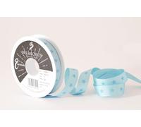 Berisfords Twinkle Star Grosgrain Ribbon 16mm Sky Blue