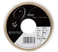 Berisfords Velvet Ribbon, Blonde, 102 x 30 x 102 cm