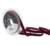 Berisfords Velvet Ribbon Bordeaux 15mm - Nylon Craft Ribbon for Sewing, Gift Wrapping and Hair Accessories
