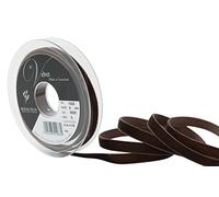 Berisfords Velvet Ribbon, Brown, 102 x 15 x 102 cm