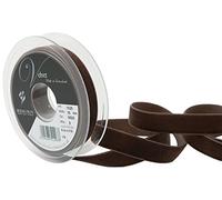 Berisfords Velvet Ribbon, Brown, 102 x 21 x 102 cm